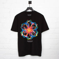 016 Disco Psychedelia Front Print - Tshirt - Black