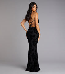 Bethany Lace-Up Mesh Mermaid Formal Dress