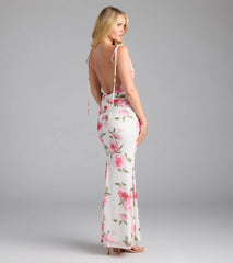 Now In Bloom Open Back Floral Maxi Dress