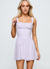 Gentle Soul Mini Dress Purple Multi