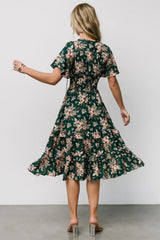 Spell Boho Midi Dress | Topaz + Blush Floral
