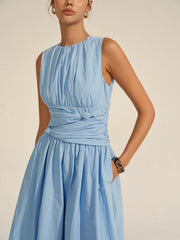 Ruched Waist Maxi Dress