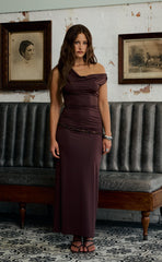 Granger Maxi Dress (Chocolate)