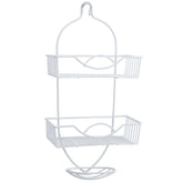 Bath Bliss Rainbow Style Shower Caddy - White