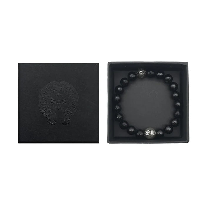 Authentic Chrome Hearts Black Chrome Hearts Bracelet – front view