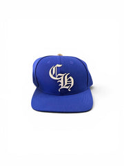 Authentic Chrome Hearts Chrome Heart Baseball Hat Blue – front view