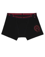 Authentic Chrome Hearts Chrome Hearts Black Cotton Boxer Brief – front view