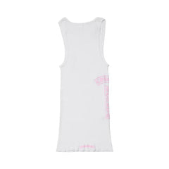 Authentic Chrome Hearts Chrome Hearts T Bar Rib Tank White – front view