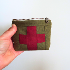 Compact First Aid Pouch – Handmade Medical Travel Kit