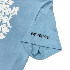 Authentic Chrome Hearts Dagger Tee Chrome Hearts Baby Blue – front view