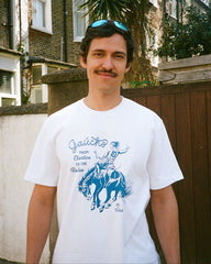 ART OF Gaucho Tee | Brazil White Graphic Football T-shirt