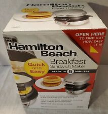 Hamilton Beach Breakfast Sandwich Maker, Silver/black