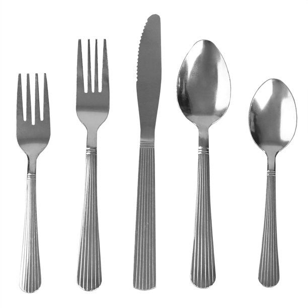 Home Basics 20pc Danbury Stainless Steel Flatware Set