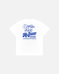 ART OF McSauce Pizza Co Tee | White Graphic Football T-shirt