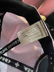 Authentic Chrome Hearts Pink Chrome Hearts Hat – hat detail close-up
