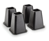 Simplify 6" Bed Risers 4 Pack-Black