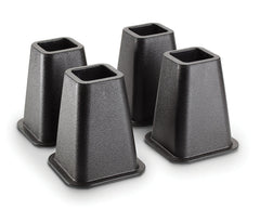 Simplify 6" Bed Risers 4 Pack-Black