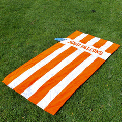 Storm Duds BGSU Cabana Rugby Stripe 30x60 Beach Towel