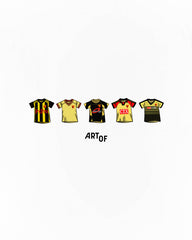 ART OF x Watford Classics Tee | WFC White Graphic Football T-shirt