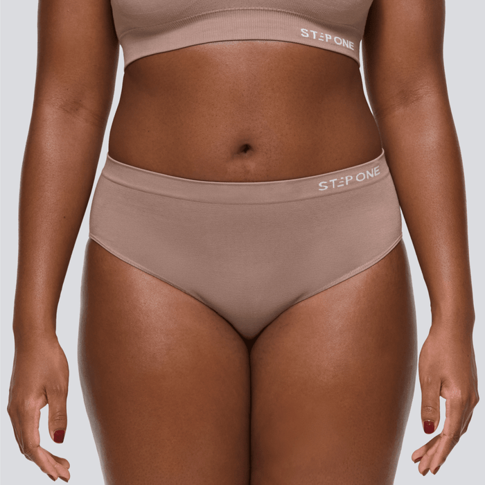 Women's SmoothFit Bikini Brief - Ash Brown - Bamboo Underwear