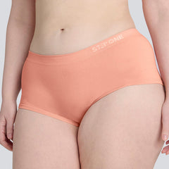 Women's SmoothFit Boyleg - Peaches & Cream - Bamboo Underwear - Model:Eloise