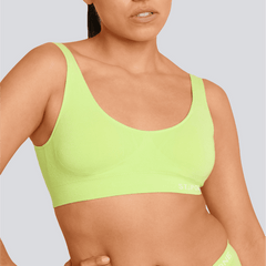 Women's SmoothFit Padded Bra - Lime Spark - Bamboo Underwear