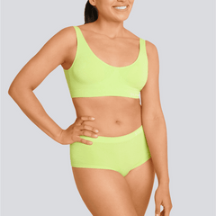 Women's SmoothFit Padded Bra - Lime Spark - Bamboo Underwear