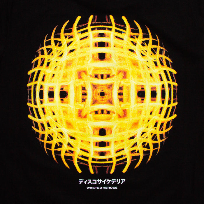 044 Disco Psychedelia Back Print - Tshirt - Black