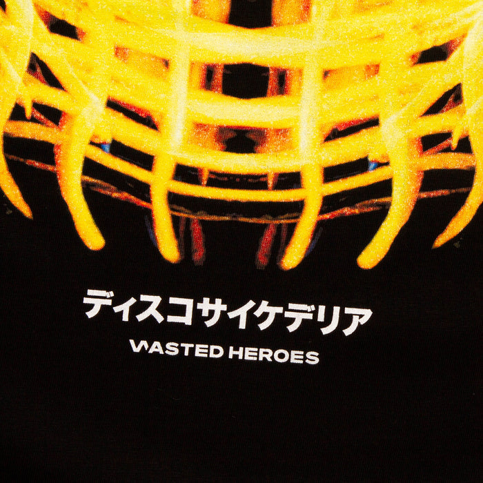 044 Disco Psychedelia Back Print - Tshirt - Black
