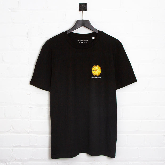 044 Disco Psychedelia Back Print - Tshirt - Black