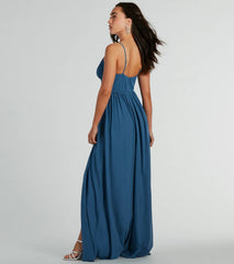 Raya Formal Chiffon A-Line Long Dress