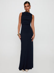 Undeniable Cut Out Maxi Dress Navy