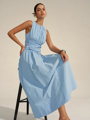 Ruched Waist Maxi Dress