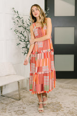 Extra Sentimental Wide Strap Tiered Dress
