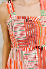 Extra Sentimental Wide Strap Tiered Dress