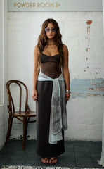 Eyes On Me Maxi Dress (Chocolate)