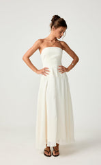 Stella Midi Dress (Cream)