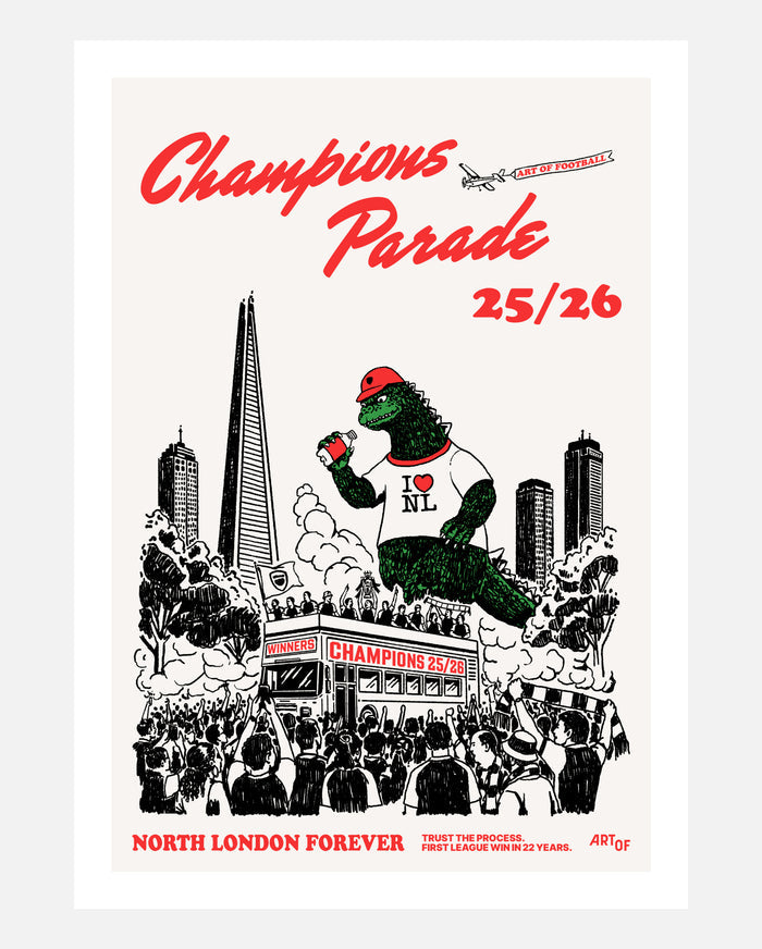 ART OF AFC Champions Parade Framed Print | Football Wall Art