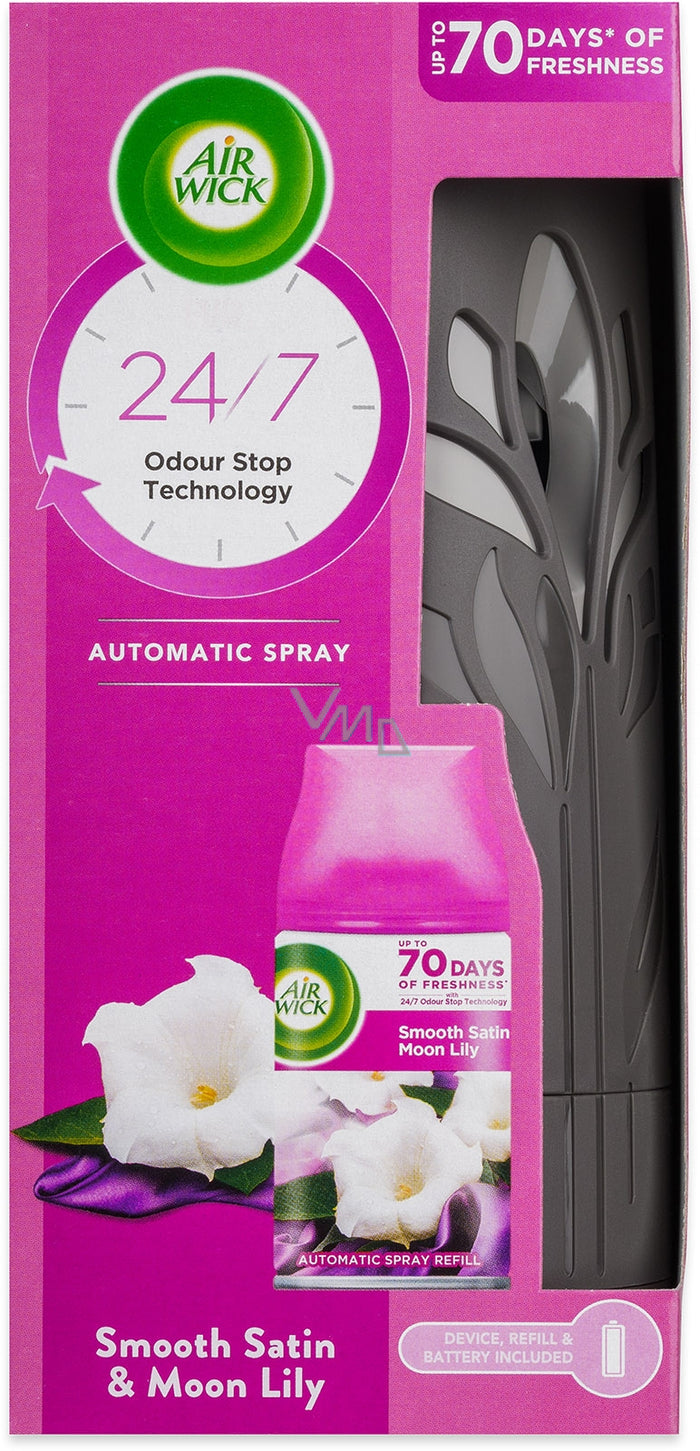 Airwick Freshmatic Autospray Kit - Smooth Satin & Moon Lily