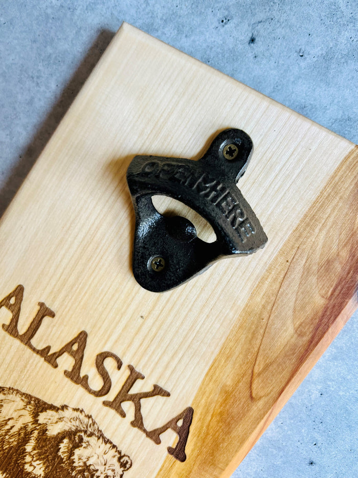 Alaskana Bottle Opener Board