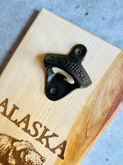 Alaskana Bottle Opener Board