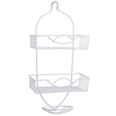 Bath Bliss Rainbow Style Shower Caddy - White