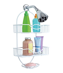 Bath Bliss Rainbow Style Shower Caddy - White