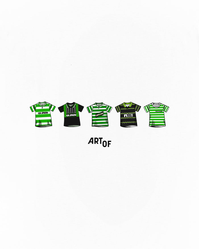 ART OF Bhoys Classics Tee | Celtic White Graphic Football T-shirt