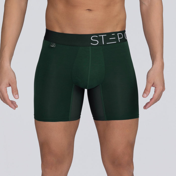 Boxer Brief - Dark Green - Bamboo Underwear - Model:Ivan