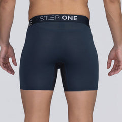 Boxer Brief Fly - Dark Navy - Bamboo Underwear - Model:Ivan