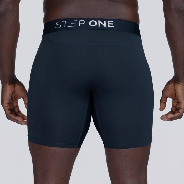 Boxer Brief Fly - Dark Navy - Bamboo Underwear - Model:Baba