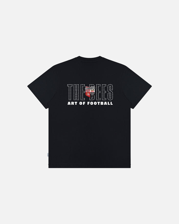 ART OF x Brentford 90s Tee | BFC Black Graphic Football T-shirt