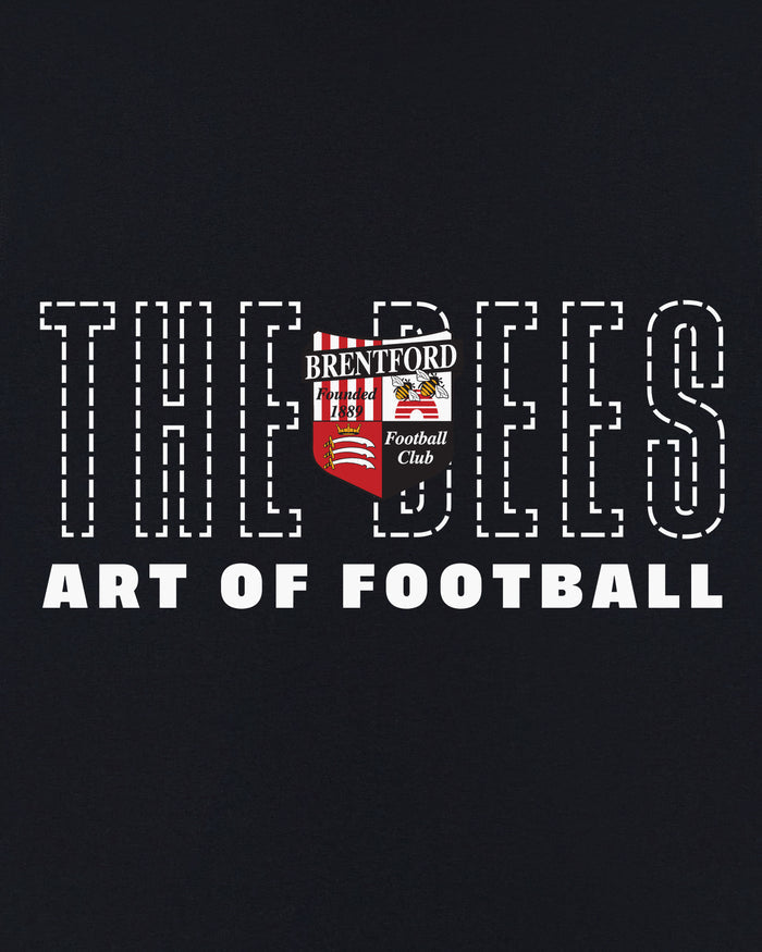 ART OF x Brentford 90s Tee | BFC Black Graphic Football T-shirt
