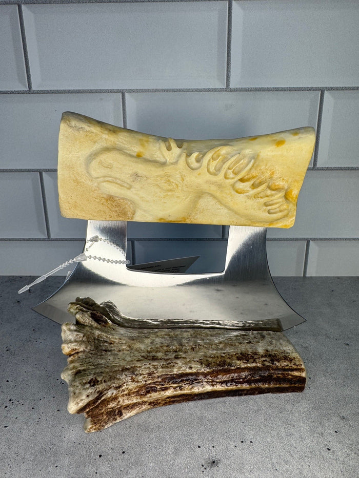 Carved Antler Ulu